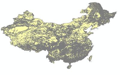 全国1比400万土壤粉砂含量分布图_1980s
