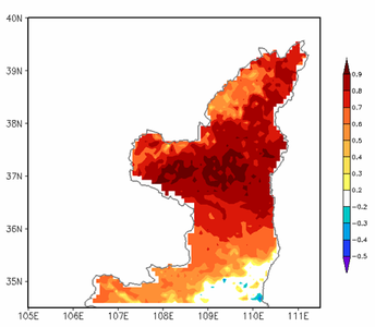 陕北地区退耕还林时期植被时空动态演变(1999-2005)