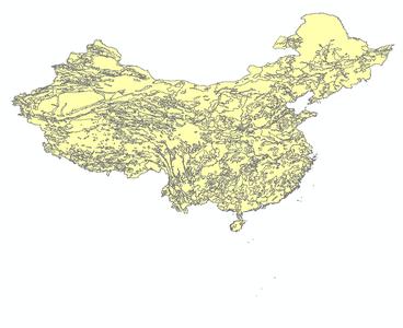全国1比400万土壤有机质肥力质量分布图_1980s