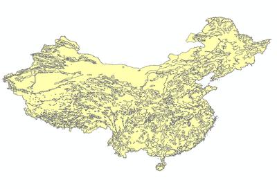 全国1比400万土壤氮肥力质量分布图_1980s