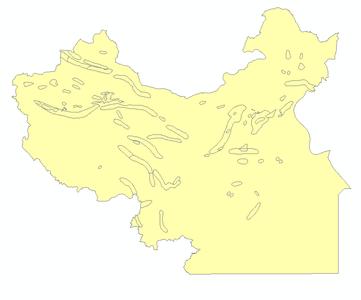 中国及邻近海域形变梯度区