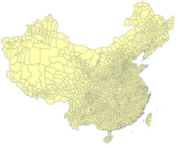 中国县市