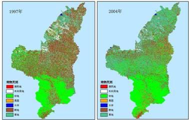 陕北地区土地利用类型遥感数据集(1997-2004)