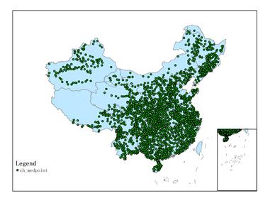 中国药材分布数据集