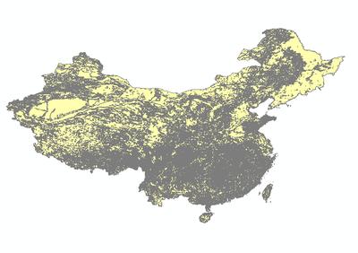 全国1比400万土壤有效磷含量分布图_1980s