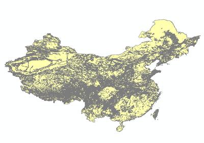 全国1比400万土壤粘粒含量分布图_1980s