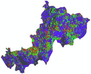 基于生物气候学受损植被恢复诊断数据