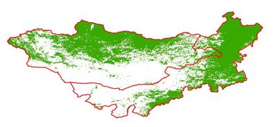 蒙古高原森林空间分布数据集