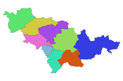 吉林省市级行政区划矢量数据