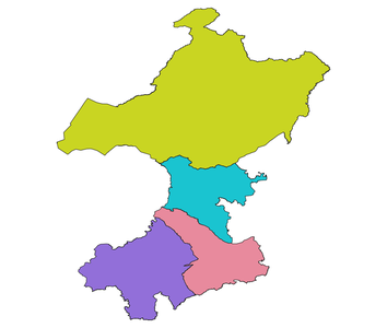 内蒙古自治区东四盟市级行政区划矢量数据