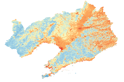 辽宁省1998-2008年SPOT归一化植被指数NDVI数据