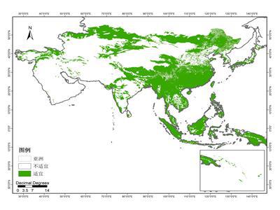 亚洲宜能边际土地资源分布数据集