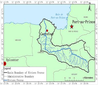 海地2010年地震在弗洛斯河流域引发滑坡位置与类型数据集