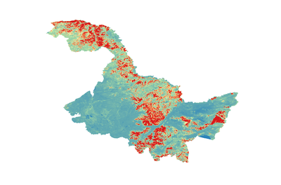 黑龙江省1998_2008年SPOT归一化植被指数NDVI数据