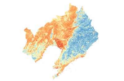 辽宁省2000-2014年MODIS加强型植被指数EVI数据