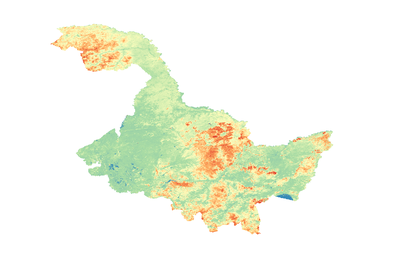 黑龙江省2000_2014年MODIS归一化植被指数NDVI数据