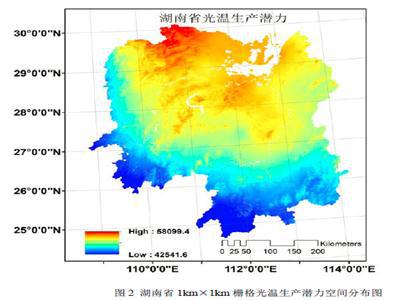 湖南省年均土壤生产潜力数据集(1981-2010)