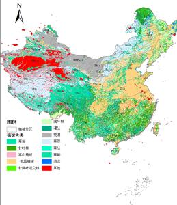 中国1比100万植被类型空间分布数据