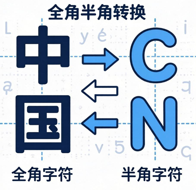 全角半角转换在线计算器