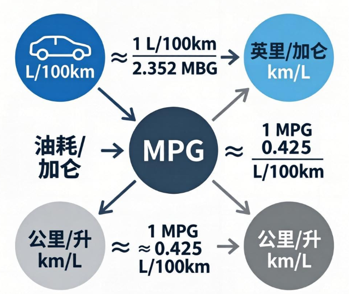 汽车油耗单位转换在线计算器