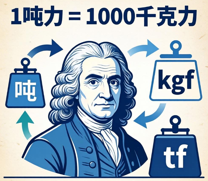 牛顿，千克力，吨力单位在线换算