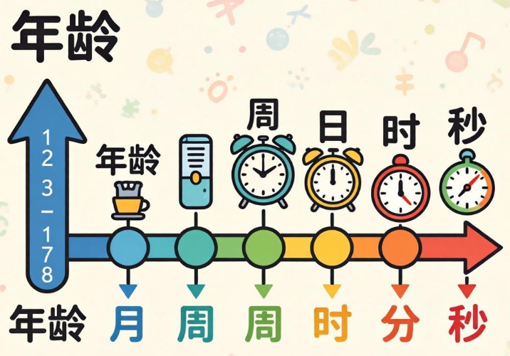 年龄,月,周,时,分,秒在线计算器