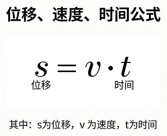 位移、速度、时间在线计算器