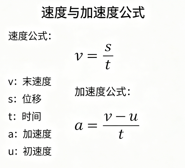 速度、加速度在线计算器