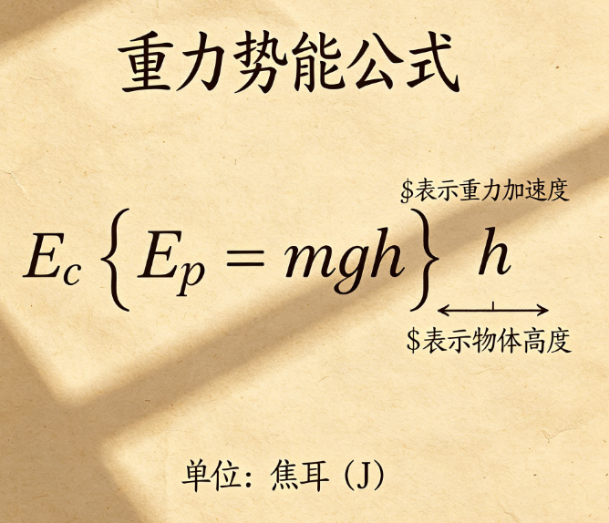 重力势能在线计算工具，物理计算