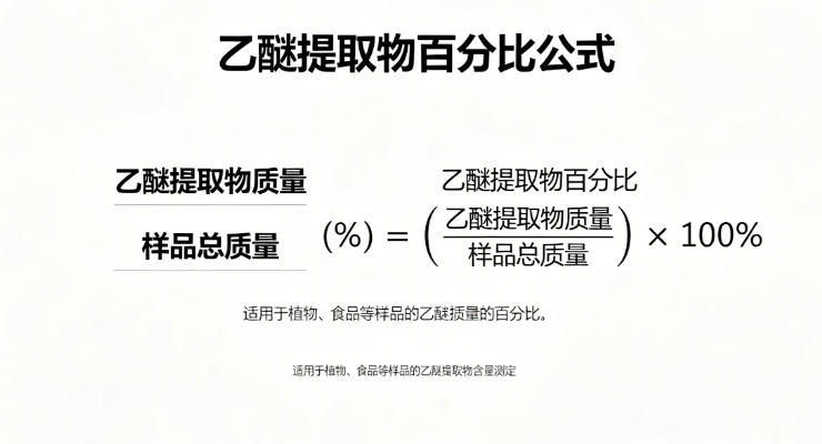 乙醚提取物百分比在线计算器