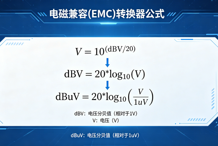电磁兼容(EMC)转换器(V、dBV、dBuV)_在线计算工具