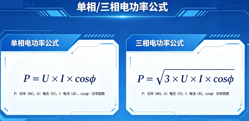 单相/三相电功率计算器