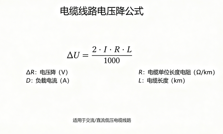 电缆线路电压降在线计算器