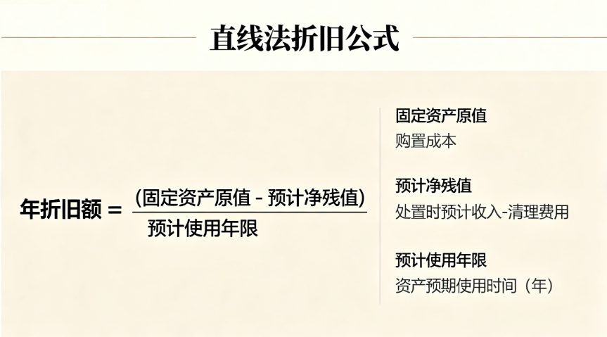 直线法折旧计算器