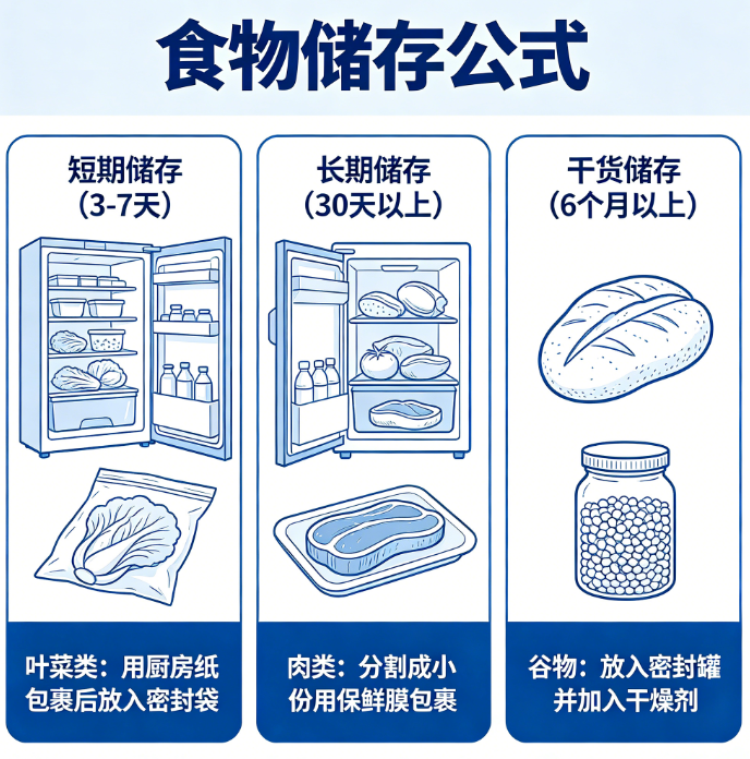 储存食物在线计算器