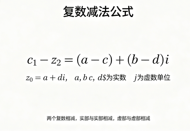复数减法在线计算器