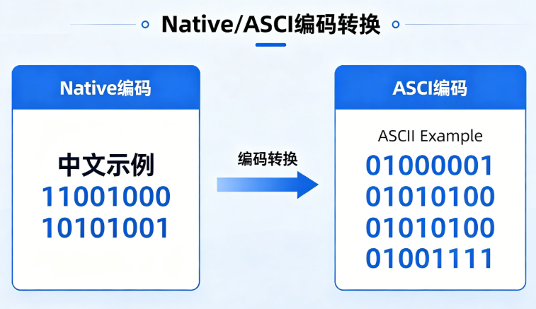 Native/ASCI在线编码转换
