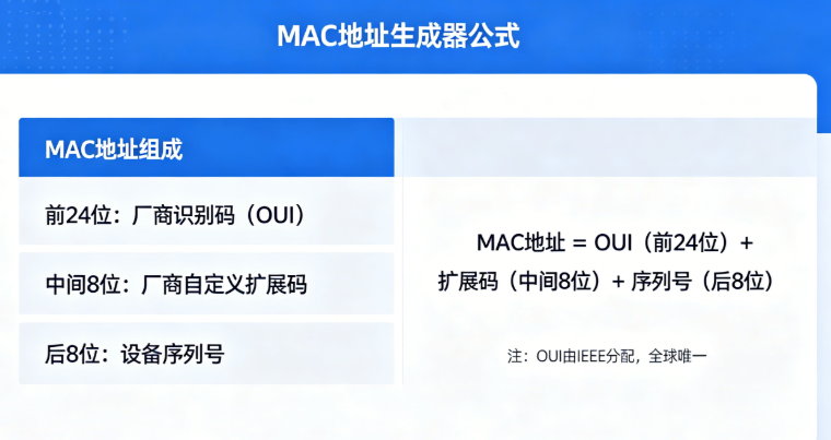 MAC地址生成器在线计算