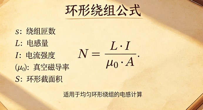 环形绕组在线计算器