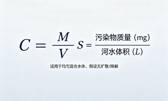 黑潴河污染物浓度的在线环评计算