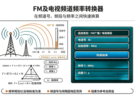FM及电视频道频率转换器