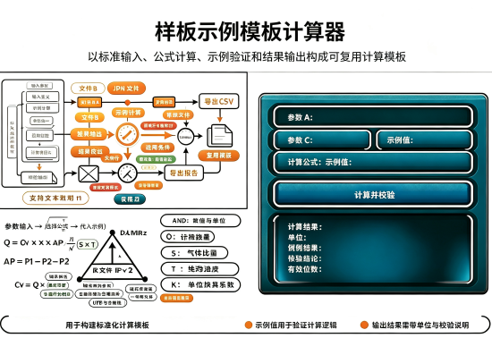 样板示例模板在线计算器