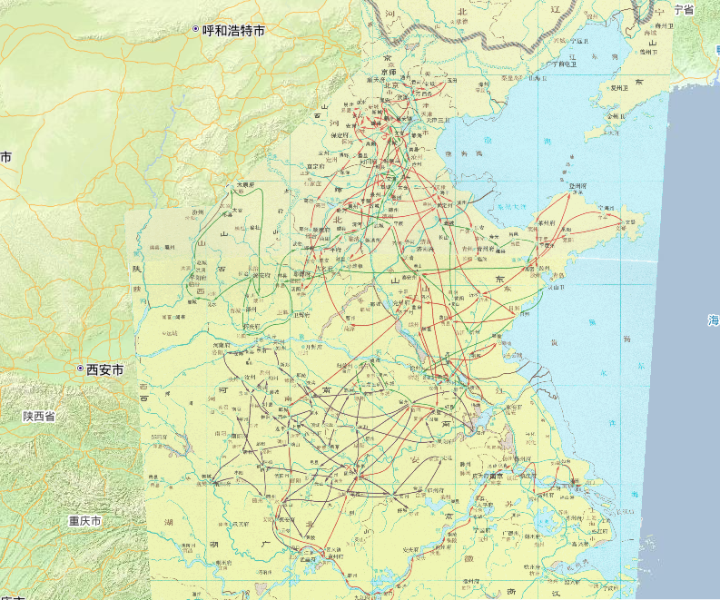 1506-1521年中国明朝正德年间农民起义在线历史地图