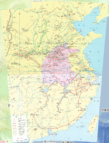 874年12月-884年6月唐朝王仙芝、黄巢起义在线地图