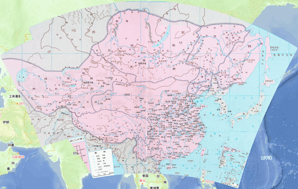 612年中国隋朝形势在线地图