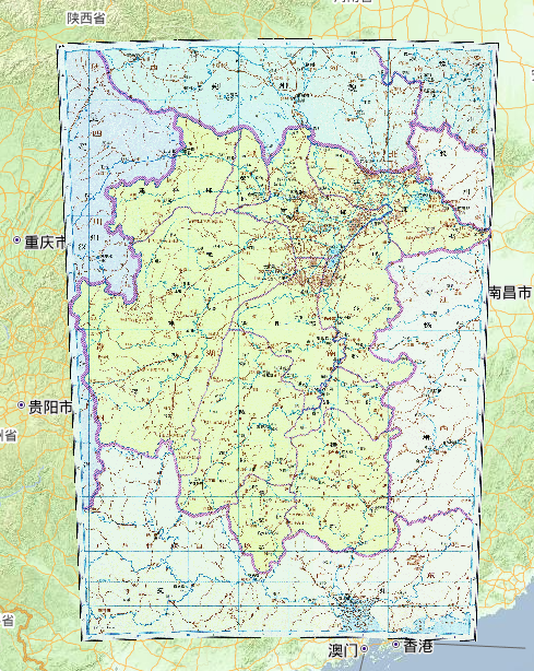 中国三国时期吴国荆州历史地图