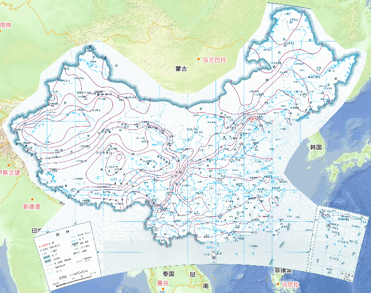 1981-2010年中国30年年平均气温分布在线地图