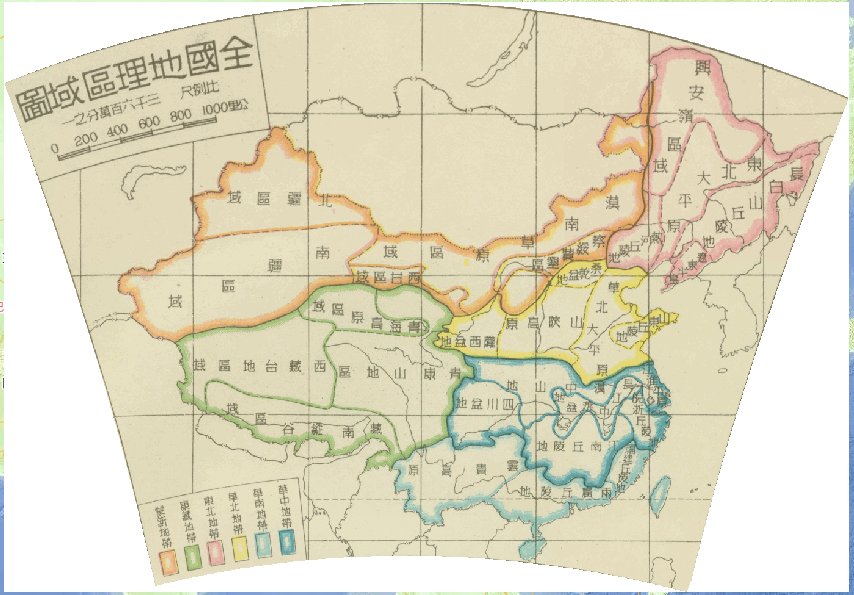 1950年中国地理区域在线地图