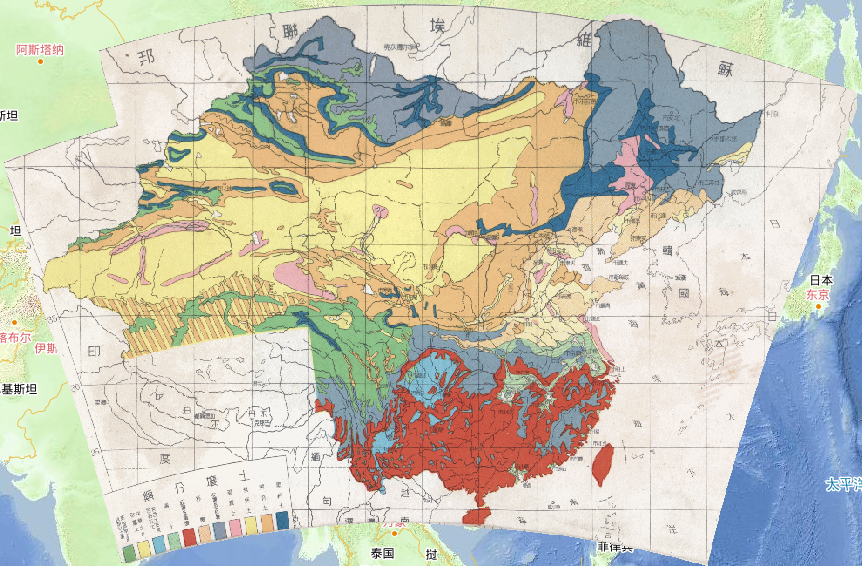 1948年全国土壤在线地图