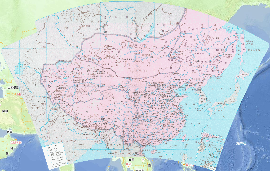 741年中国唐代前期形势在线地图